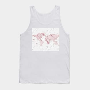 Wanderlust marble - pink stone Tank Top